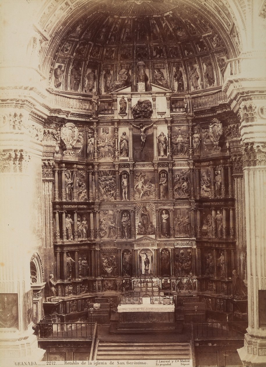Retabel der Kirche von San Jerónimo, 1570-1605, Granada, Spanien, um 1880 von Unknown