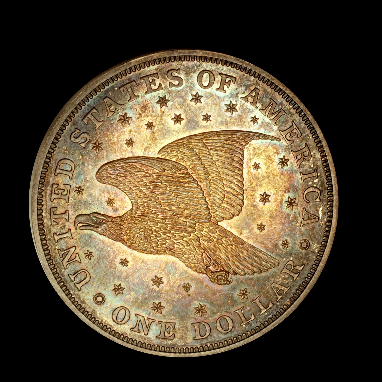 Silbermuster-Ein-Dollar-Münze, USA, Präsident Andrew Jackson, 1837-1841 n. Chr. von Unknown