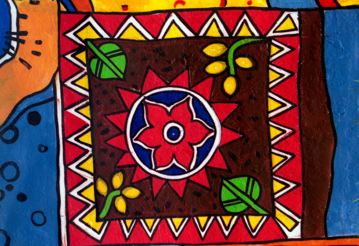 Traditionelle Wandmalerei in Bangladesch von Unknown