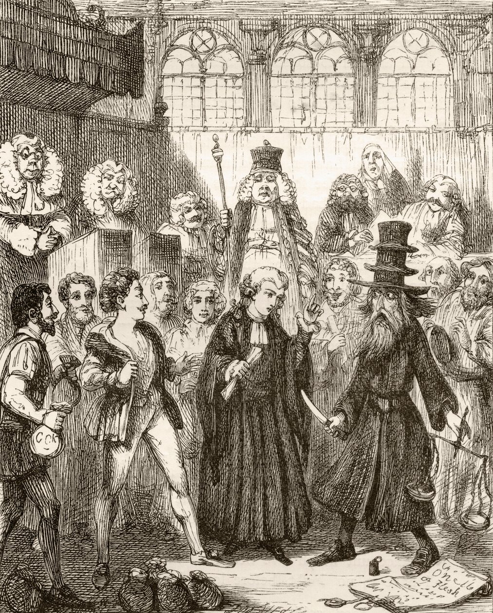 Illustration nach George Cruikshank für das Gedicht 