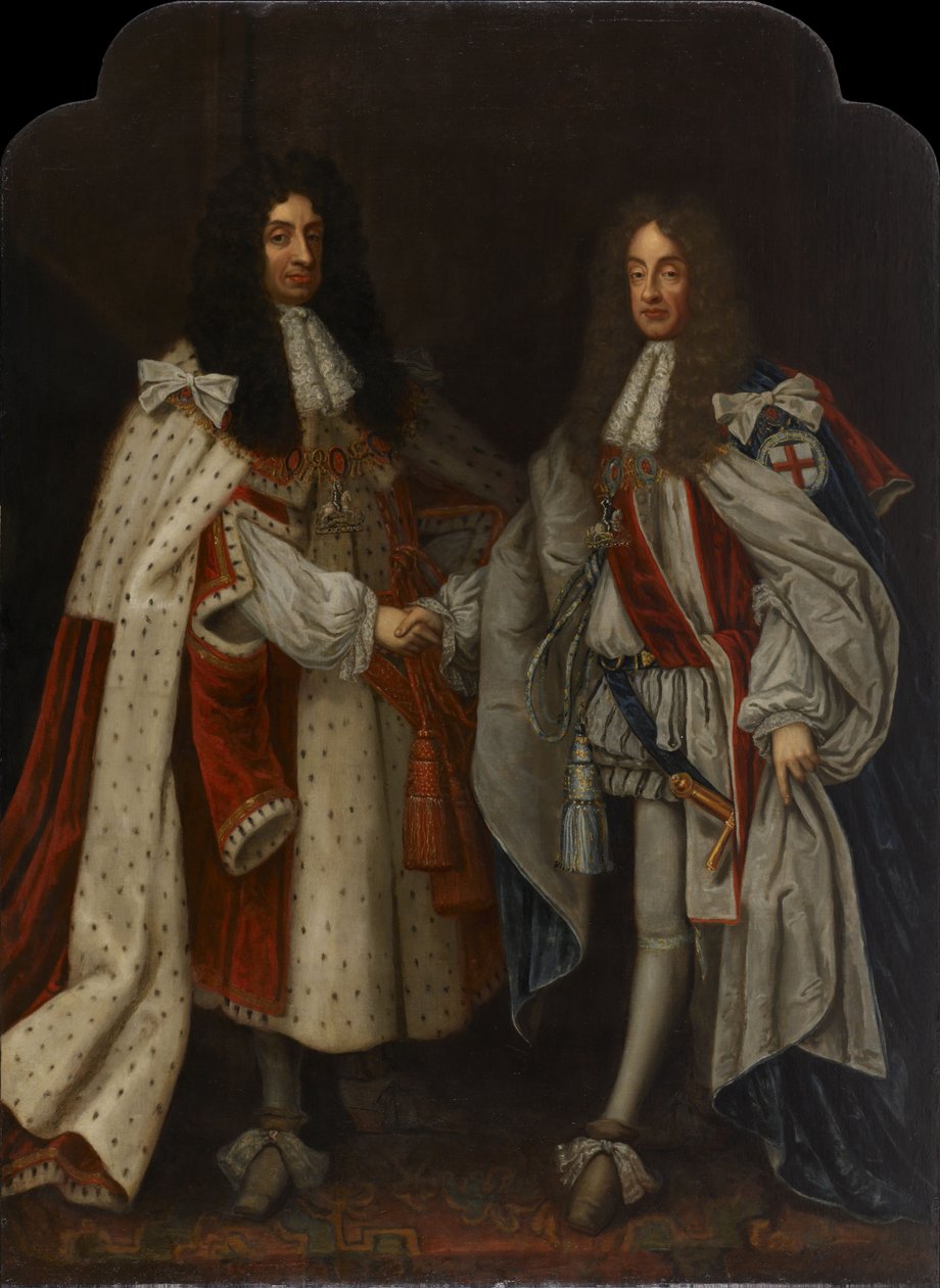 Porträt von Charles II. & James II. von Anonymous