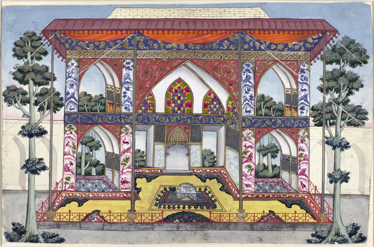 Privater Diwan (Gerichtsgebäude) von Schah Safi I. von Persien von Anonymous