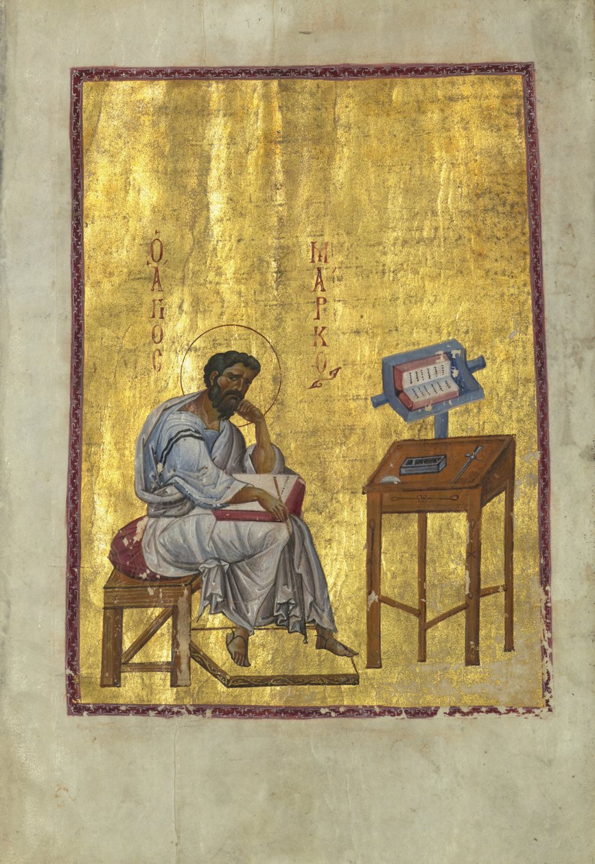 Evangelist Markus in seinem Arbeitszimmer von Byzantine