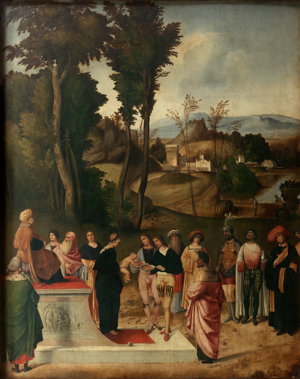 Moses im Feuerprozess von Giorgione da Castelfranco