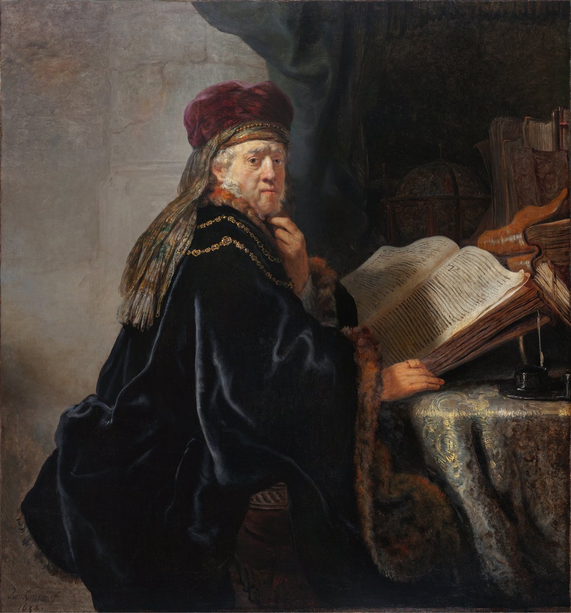 Ein Gelehrter in seinem Studierzimmer von Rembrandt van Rijn