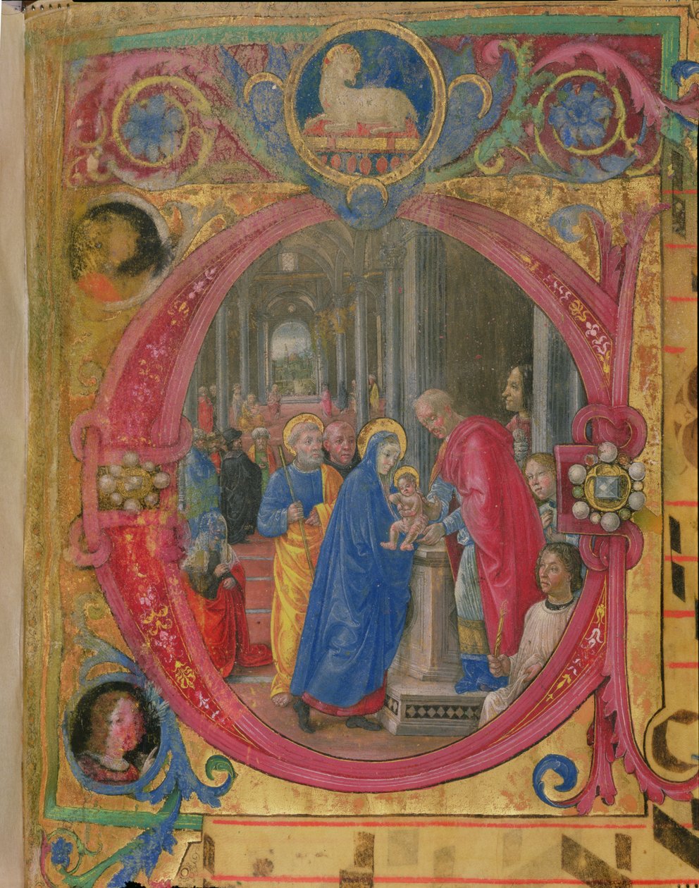 Corale B 26 c.113r Historisierte Initiale 