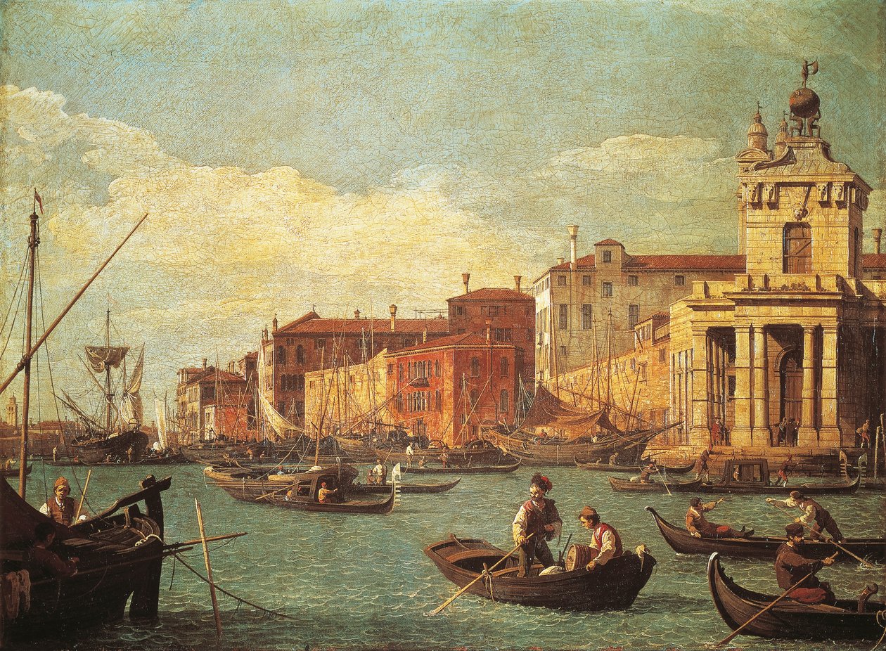 Das Zollhaus und der Giudecca-Kanal von (1697 1768) Canaletto