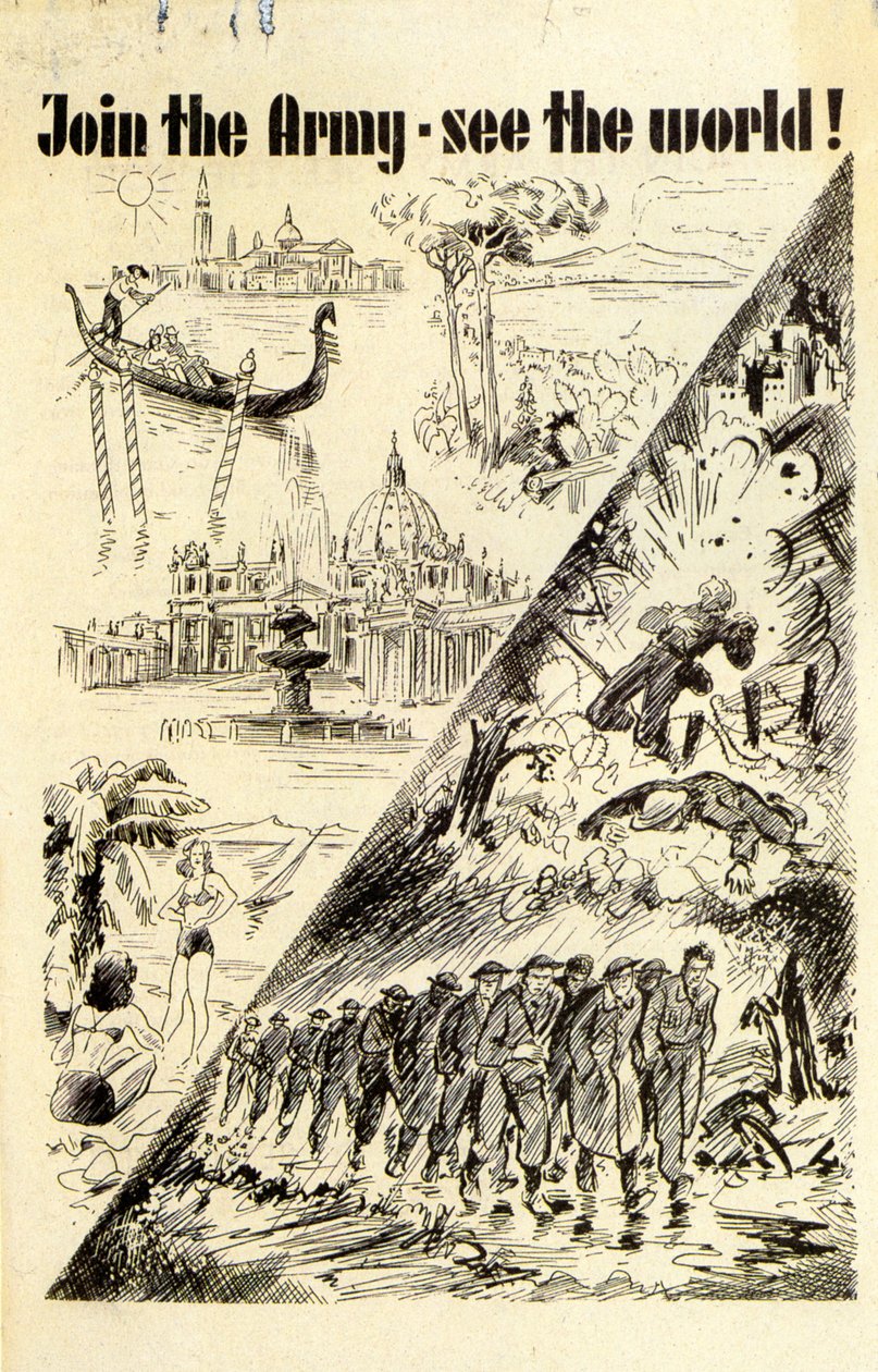 Propaganda. Tritt der Armee bei - sieh die Welt! 1940 von Unknown