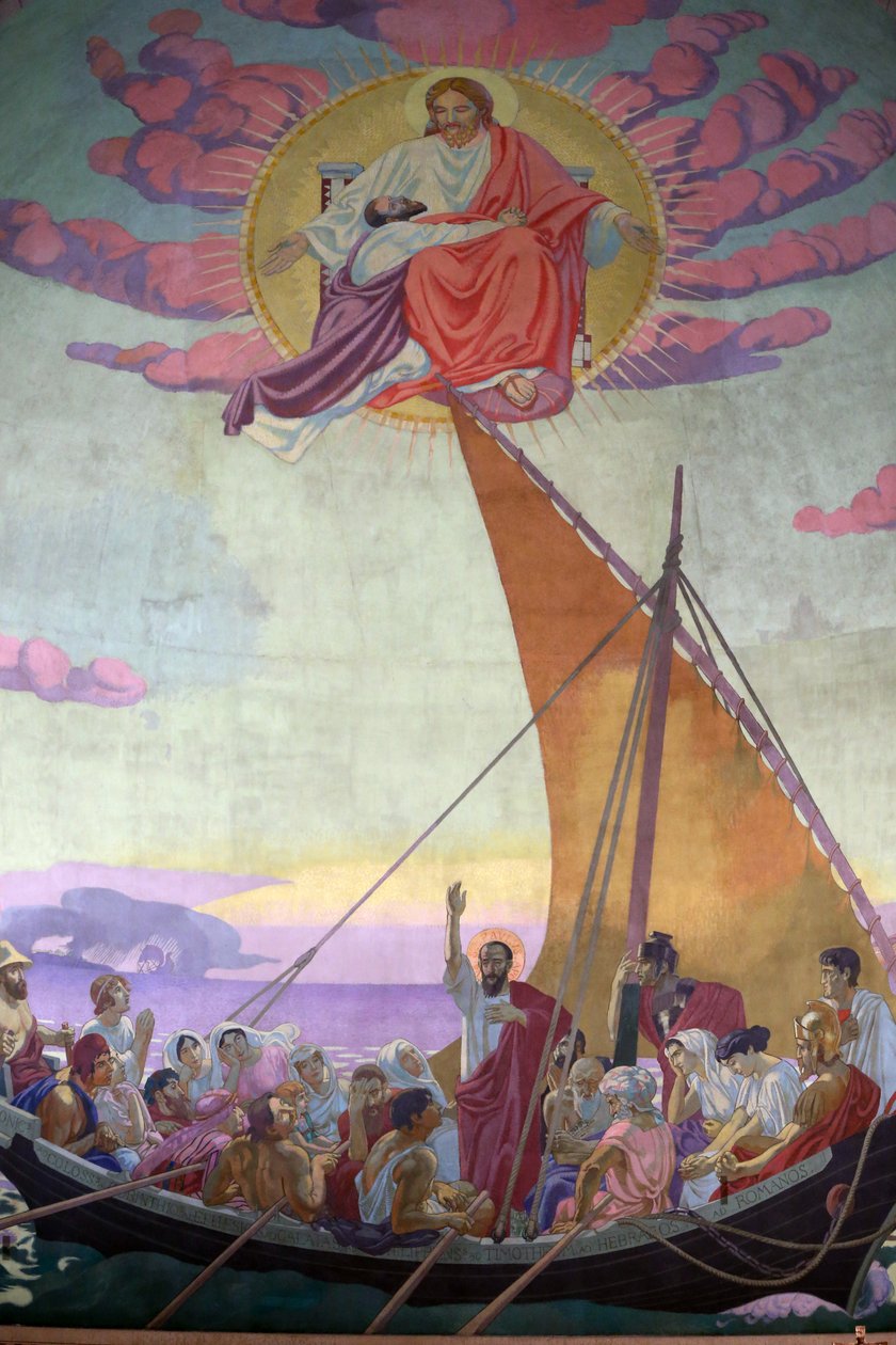 Kirche Saint Paul, Leben des heiligen Paulus, Gemälde von Maurice Denis, Genf, Schweiz von Unknown