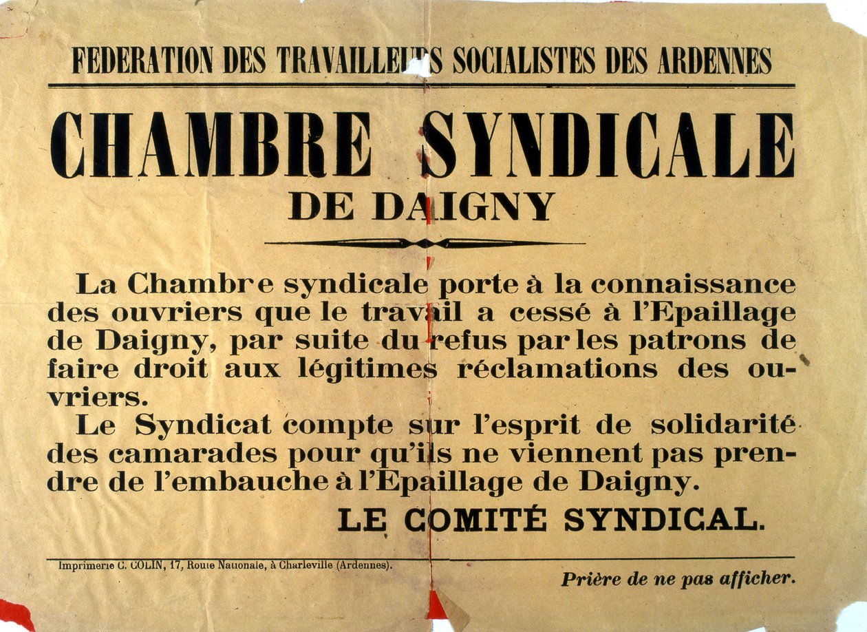 Sozialistisches Flugblatt von Unknown