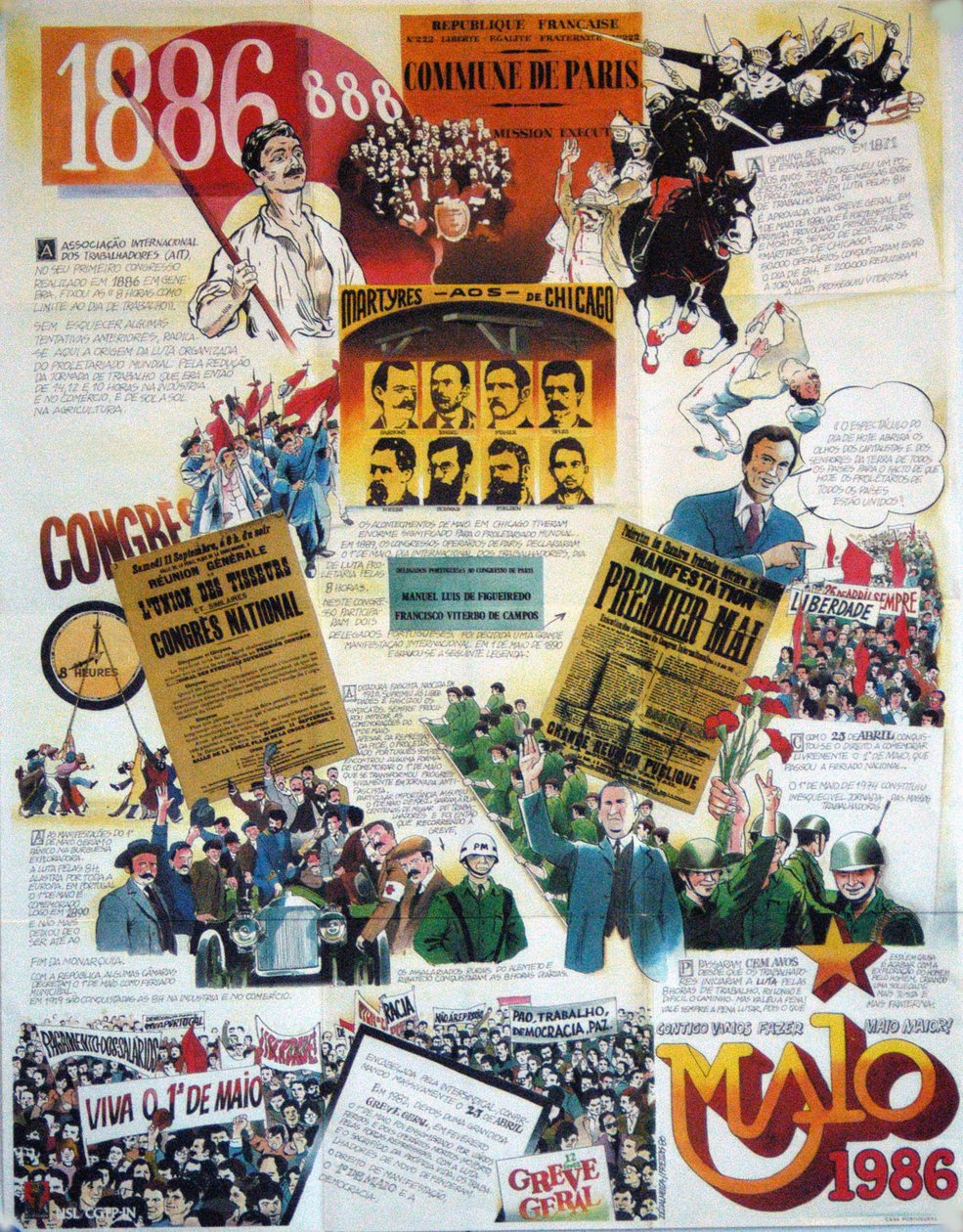 Spanisches Plakat zum 1. Mai von Unknown
