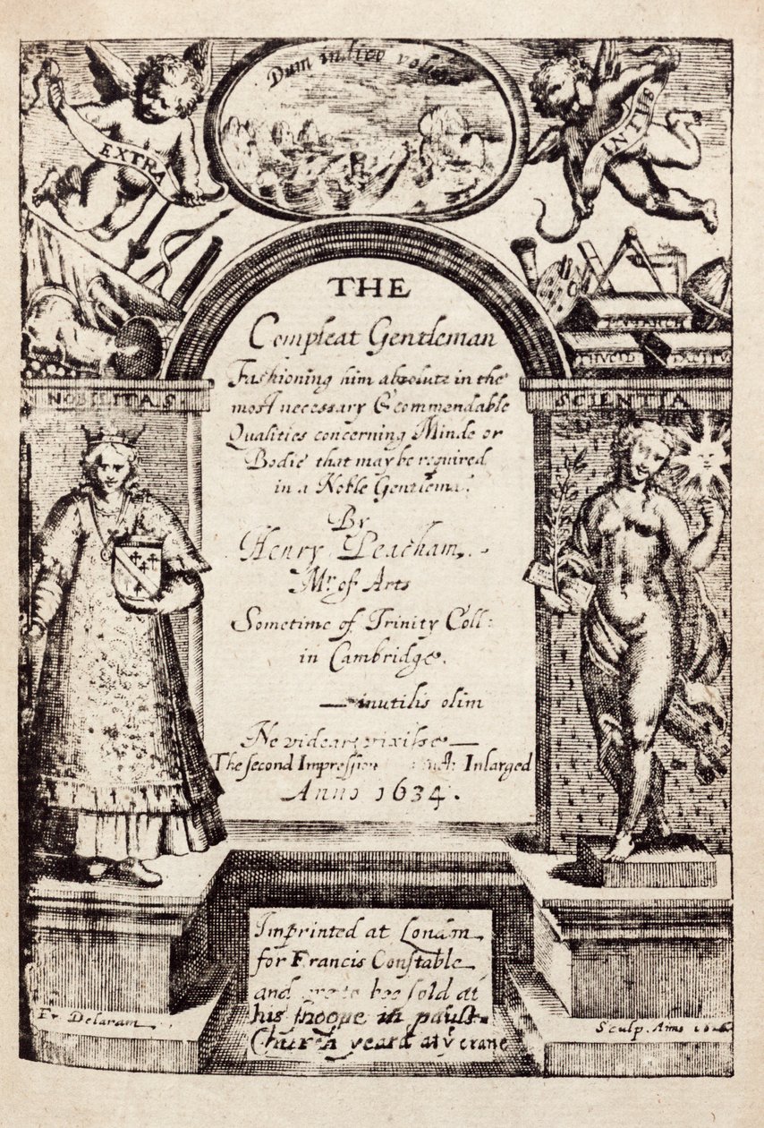 Der vollkommene Gentleman, von Henry Peacham von Unknown