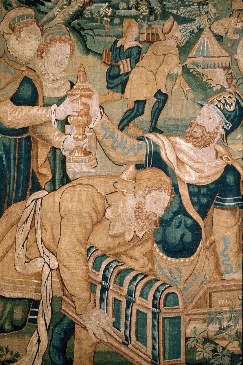 Municipal Museum - Tapisserie du Nord (16. Jahrhundert) (Detail) von Unknown