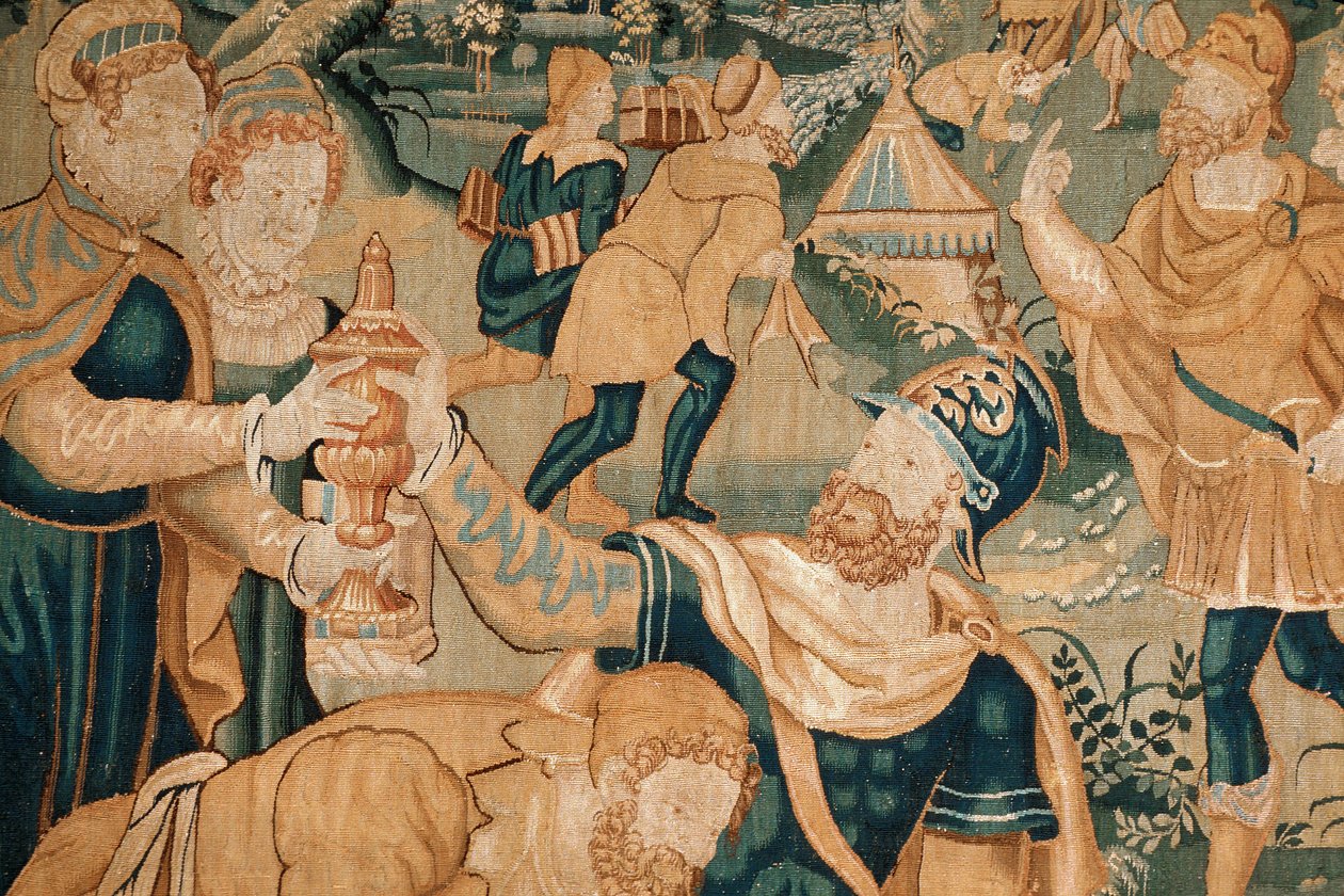 Toul (Département 54), Stadtmuseum, Tapisserie du Nord (16. Jahrhundert) (Detail) von Unknown