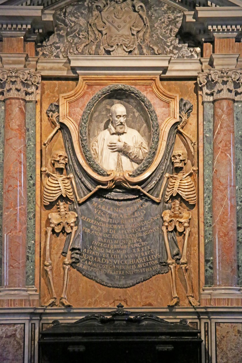 Ansicht des Grabmals von Kardinal Cinthio Aldobrandino, Rom, Italien von Unknown