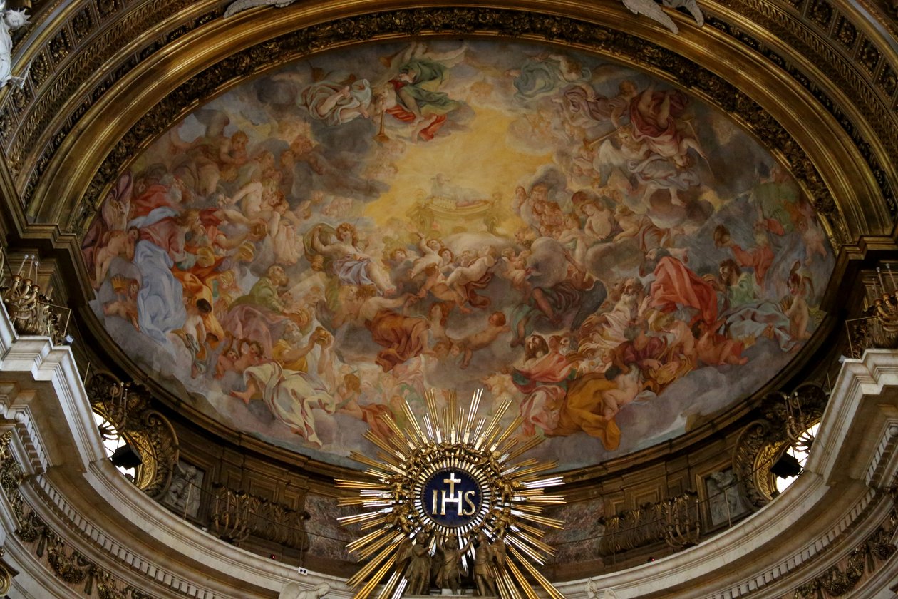 Ansicht der Apsis, 16. Jahrhundert, Chiesa del Gesù, Rom von Unknown