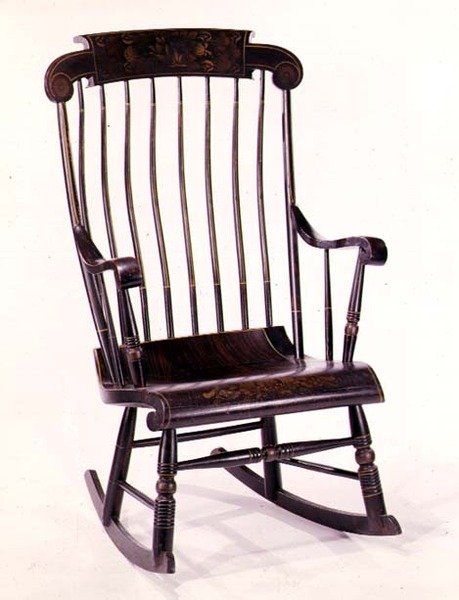 Boston-Schaukelstuhl, 1832 von American School