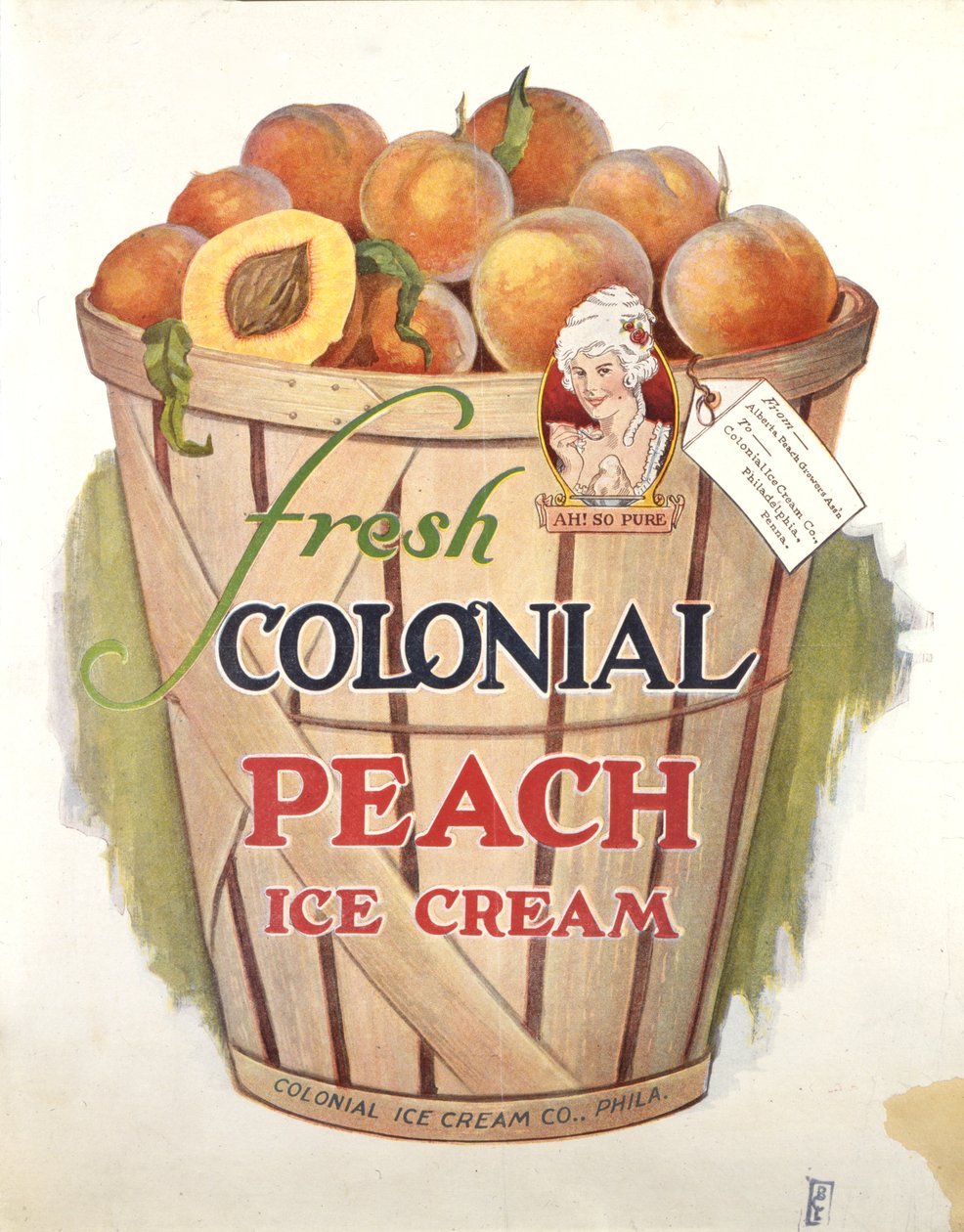 Frisches koloniales Pfirsicheis, Ah, so rein! von American School
