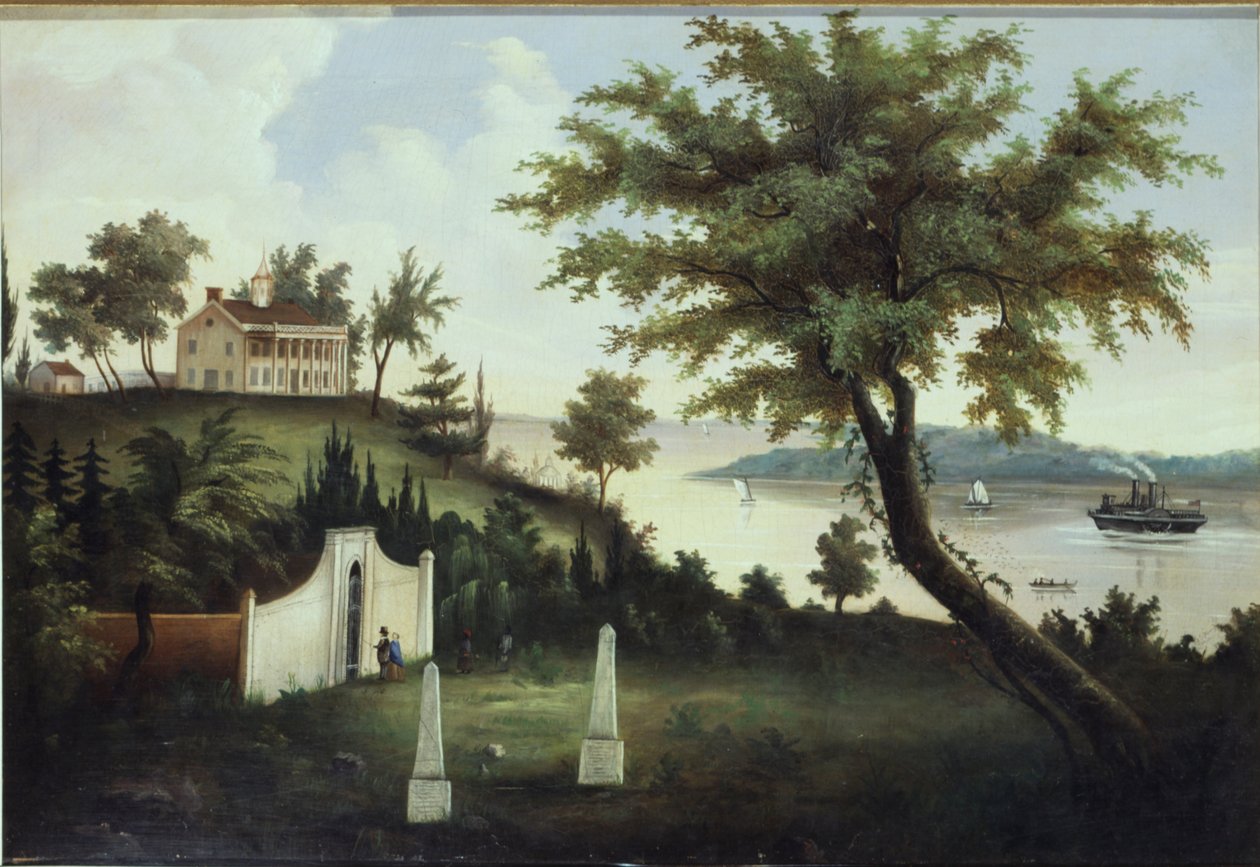 Mount Vernon, Heim von George Washington, am Potomac River, ca. 1860 von American School