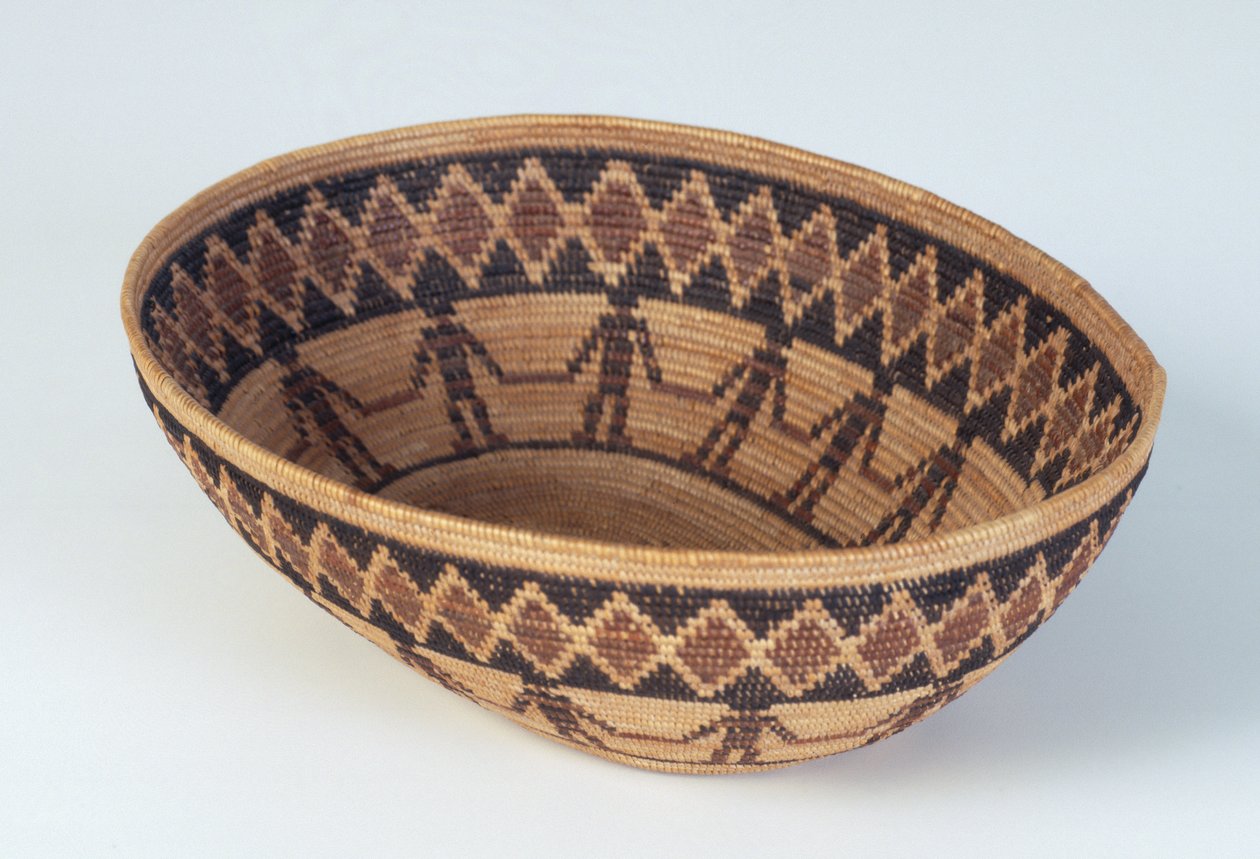 Ovaler Korb, Yokuts-Kultur, ca. 1990-15 von American School
