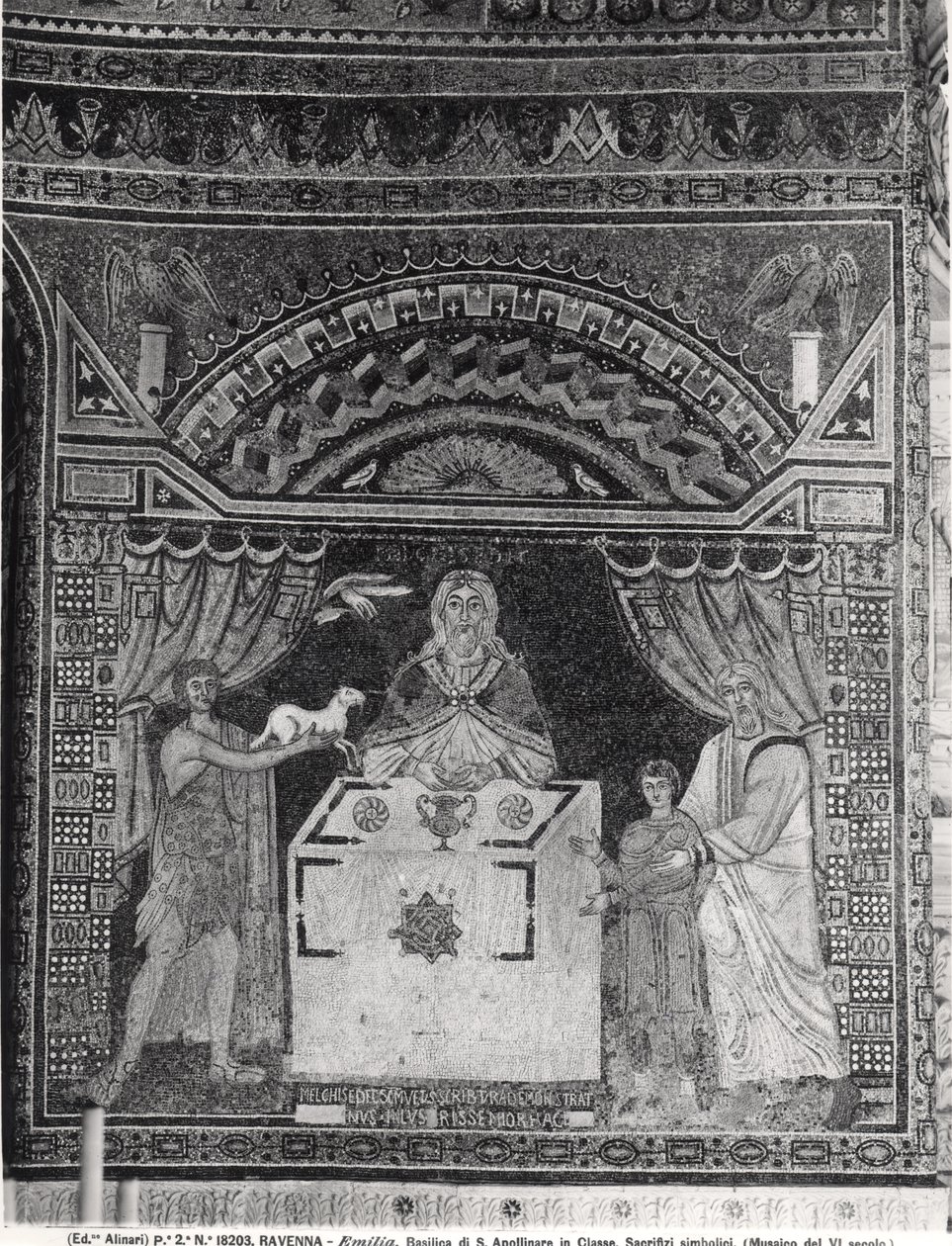 Opfer des Melchisedek von Byzantine School
