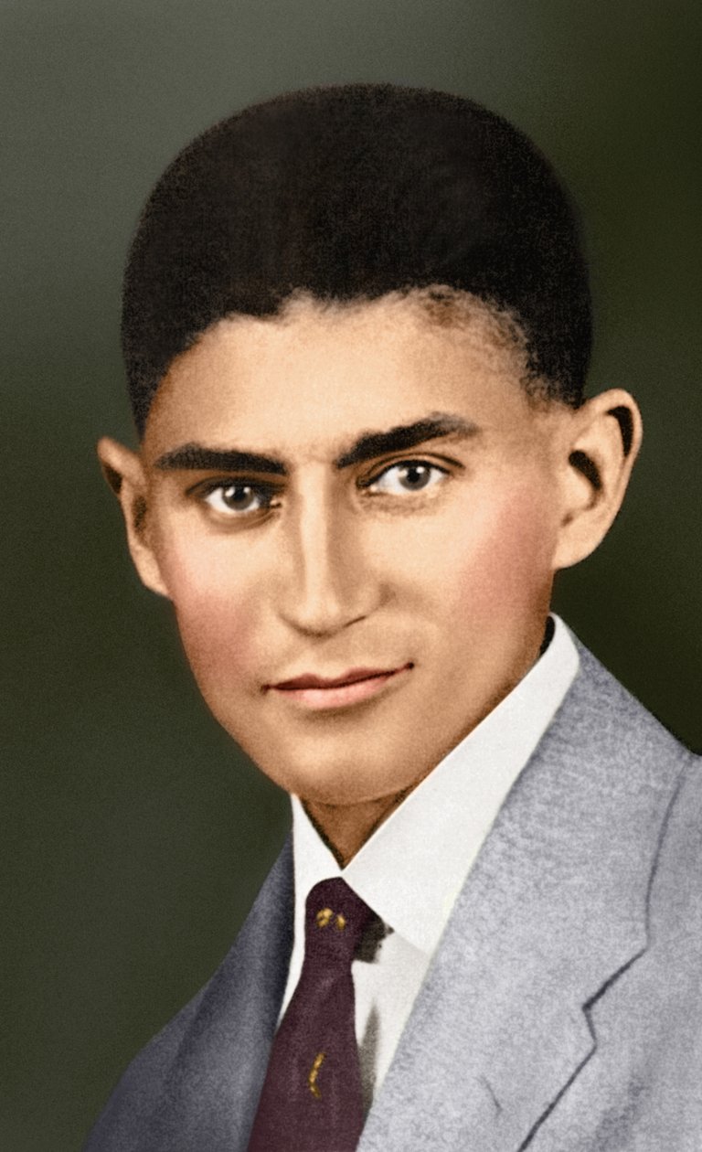 Porträt von Franz Kafka, (1883 – 1924) von Czech School