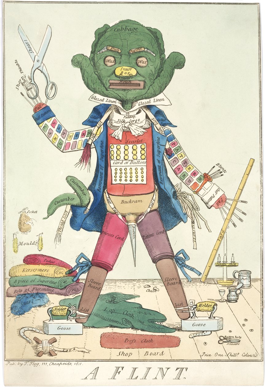 Ein Feuerstein, 1811 von English School