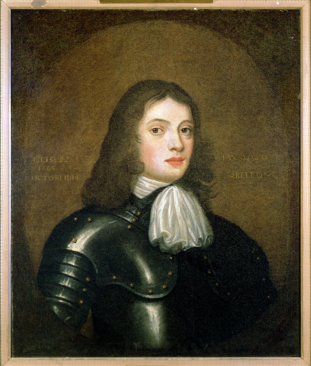 William Penn (1644-1718) in Rüstung, im Alter von 22 Jahren, 1666 von English School
