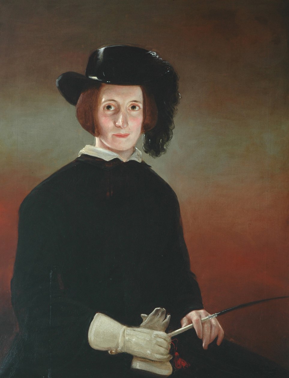 Frau im Reitkostüm von English School