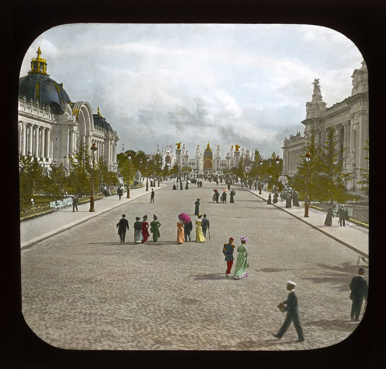 Pariser Weltausstellung: Avenue Nicholas II, 1900 von French Photographer