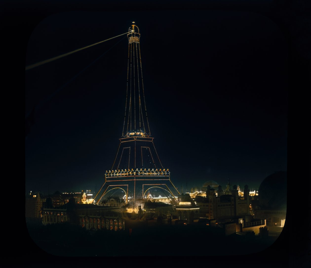 Pariser Weltausstellung: Eiffelturm, 1900 von French Photographer
