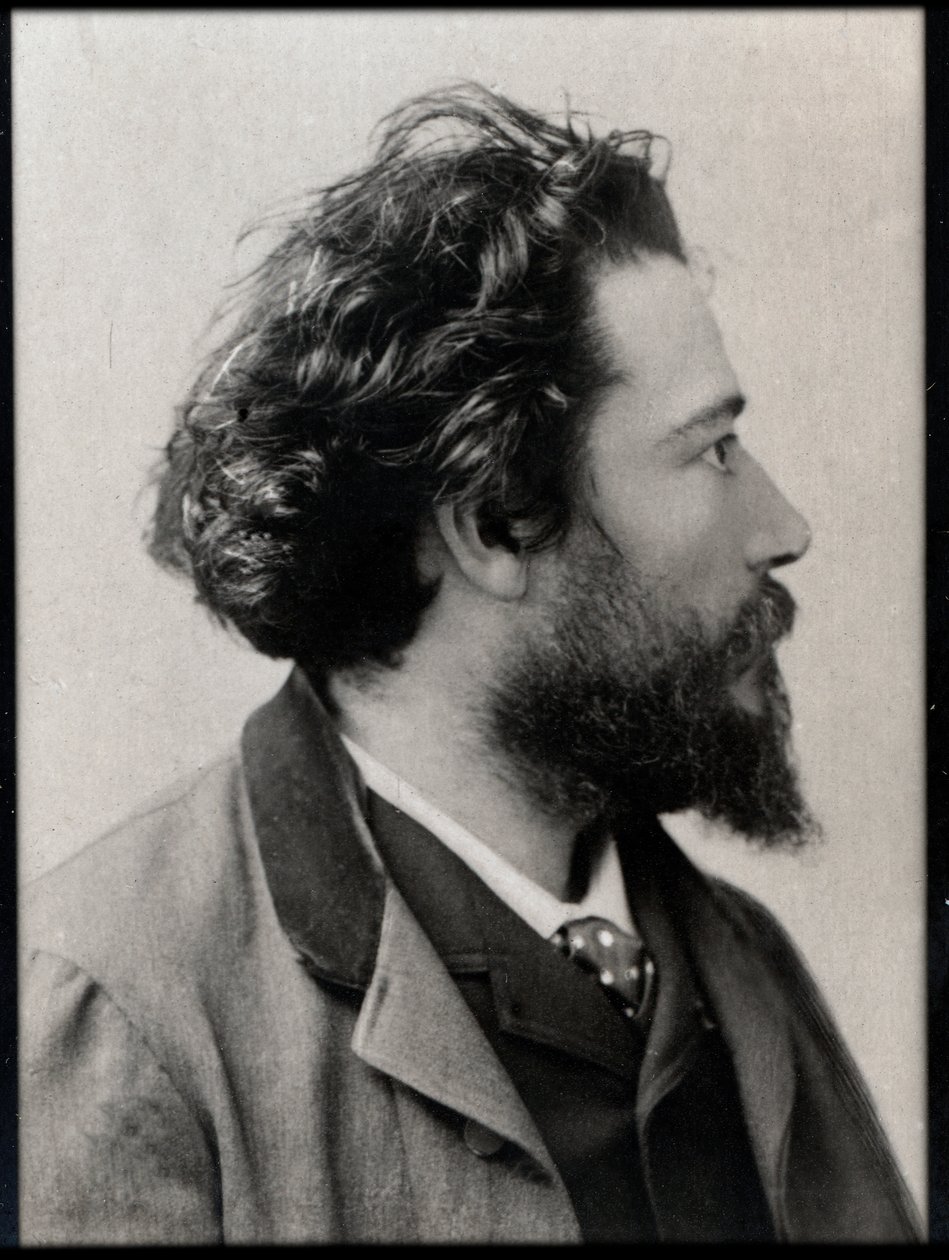 Porträt von Jean François Victor Aicard (1848-1921), französischer Dichter, Dramatiker und Romanautor von French Photographer