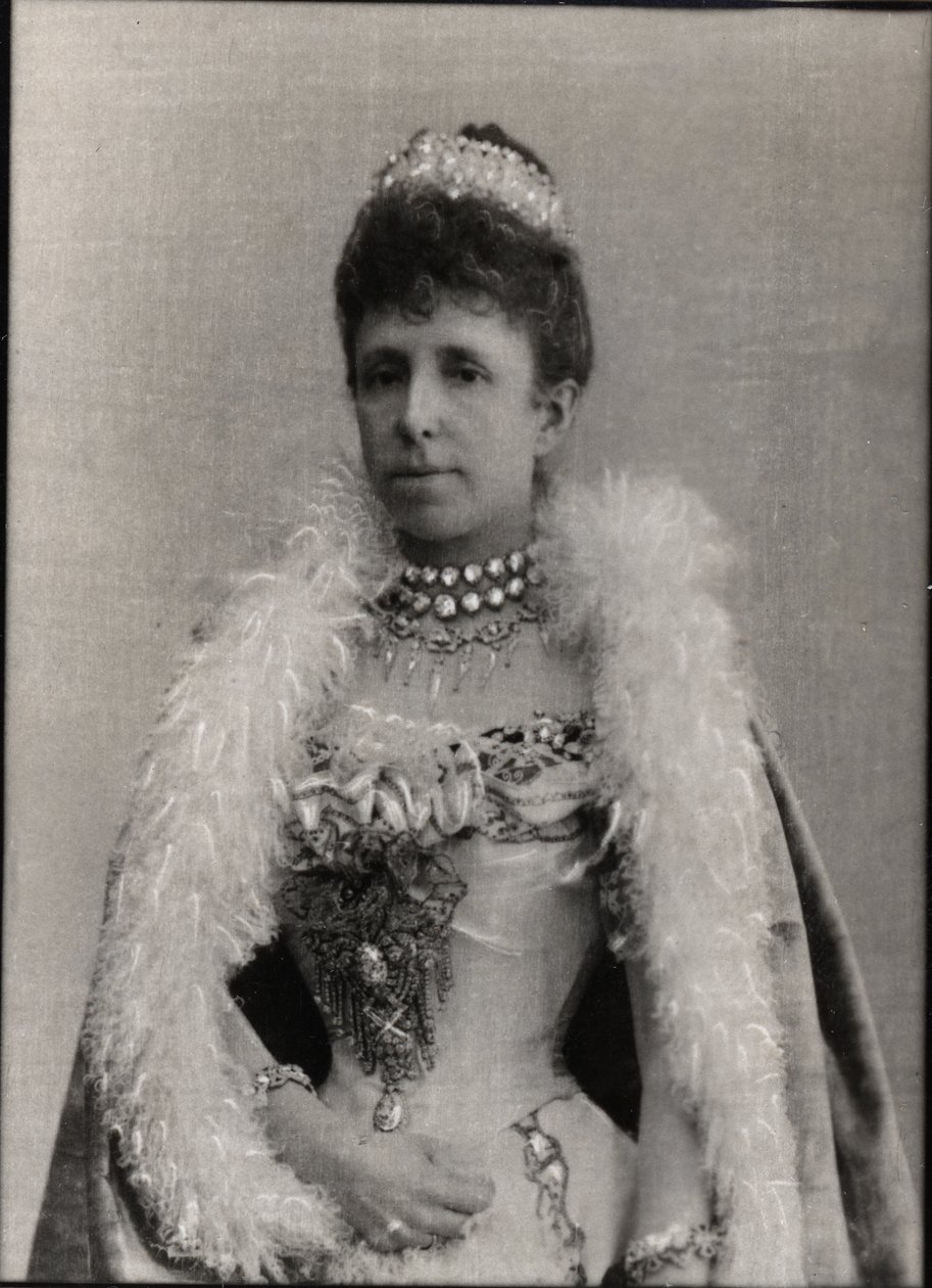 Porträt von Maria Christina von Österreich (1858-1929), Regentin von Spanien von French Photographer