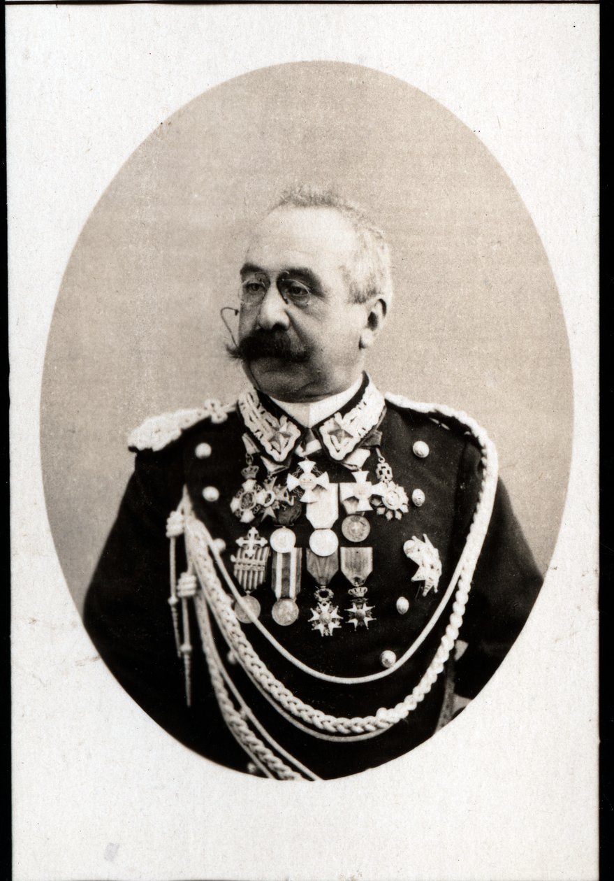 Porträt von Oreste Baratieri (1841-1901), italienischer General von French Photographer