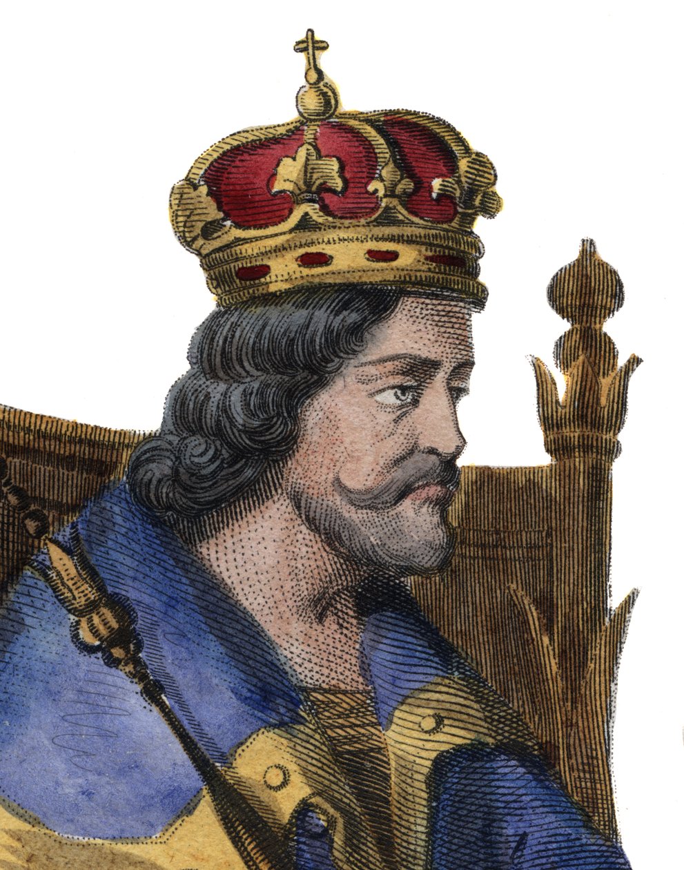 Porträt von Karl I. von Neapel (Karl von Anjou) (1227-1285), König von Sizilien von French School