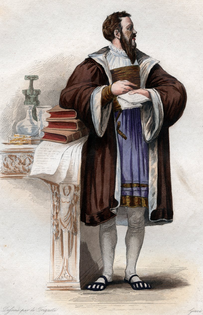 Porträt von Clément Marot (1496-1544), französischer Dichter von French School