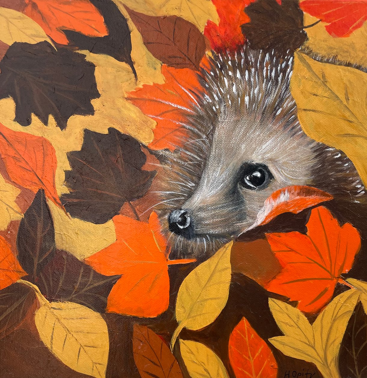 Entzückender Igel von H.Opitz
