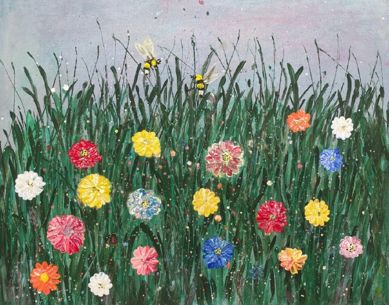 DIE BLUMENWIESE MIT DEN BIENEN von ManuC.
