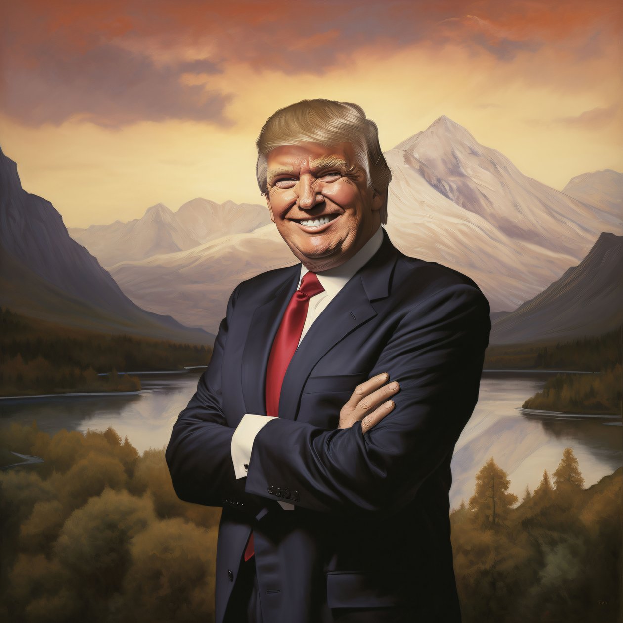 Donald Trump Gemälde Porträt, Wall Decor You