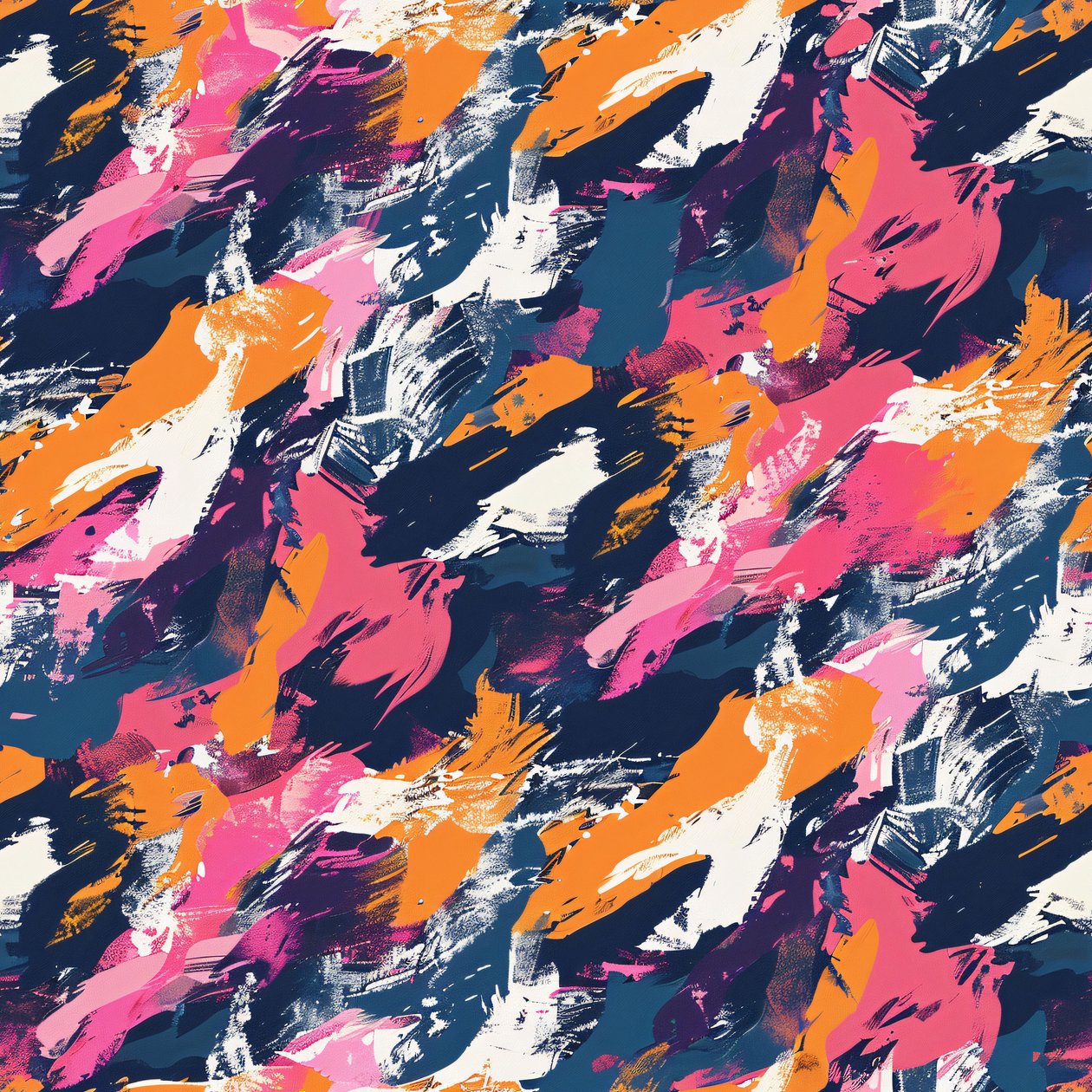 Bunte abstrakte Pinselstrich, abstrakte Textur Muster, Wand gerahmt Design von F. Abderrahim