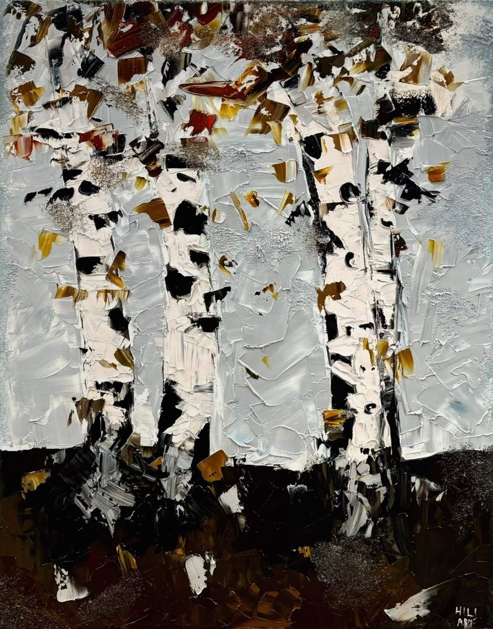 Birkenbäume von HILI ART Tetiana Brzozowski