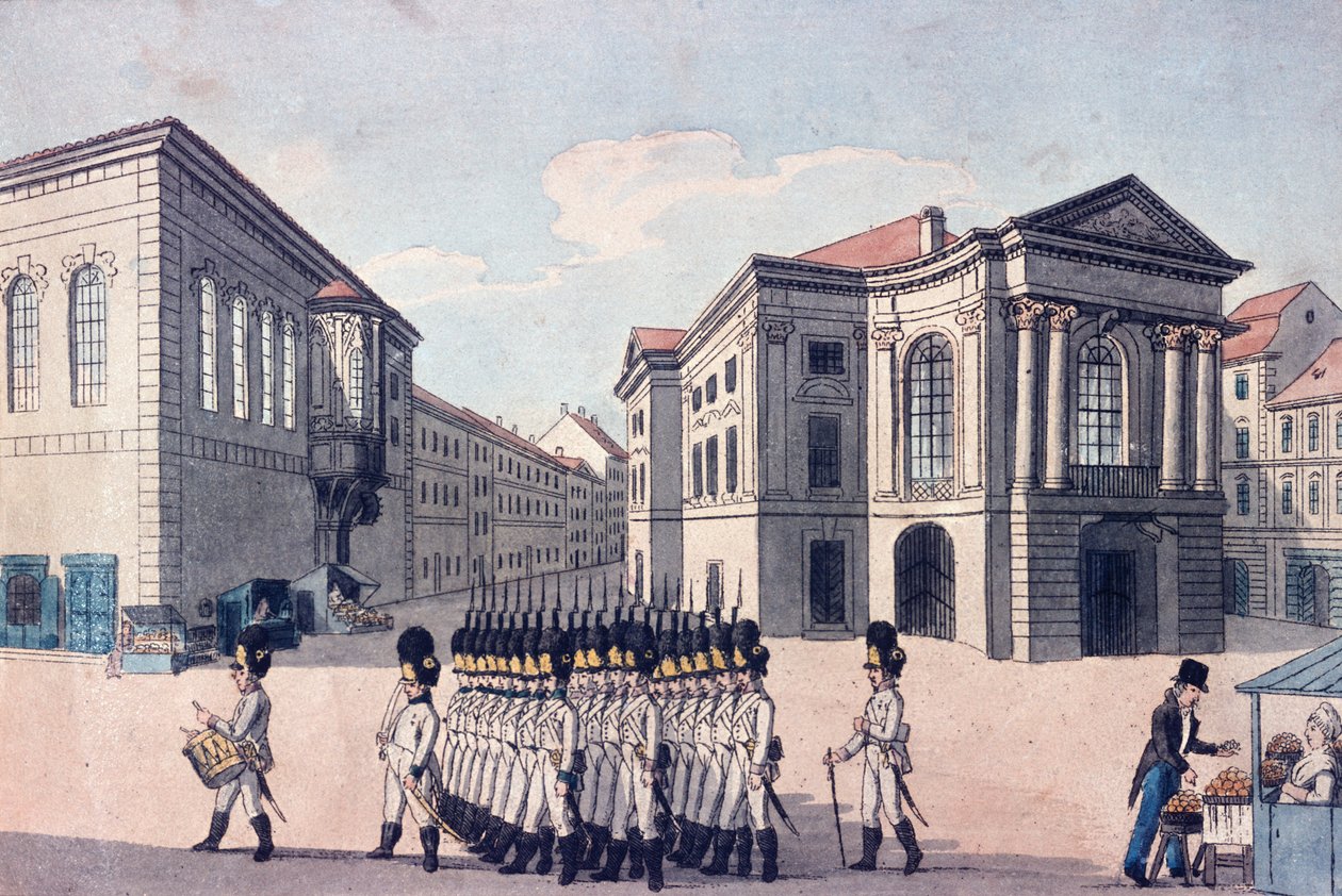 Staatstheater, Prag, ca. 1810 von A. and Berka, Johann Gustav
