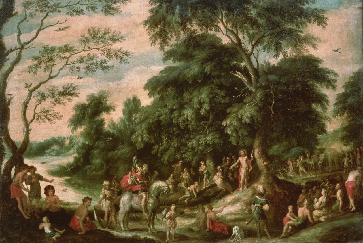 Johannes der Täufer predigt von A. Keyrinx