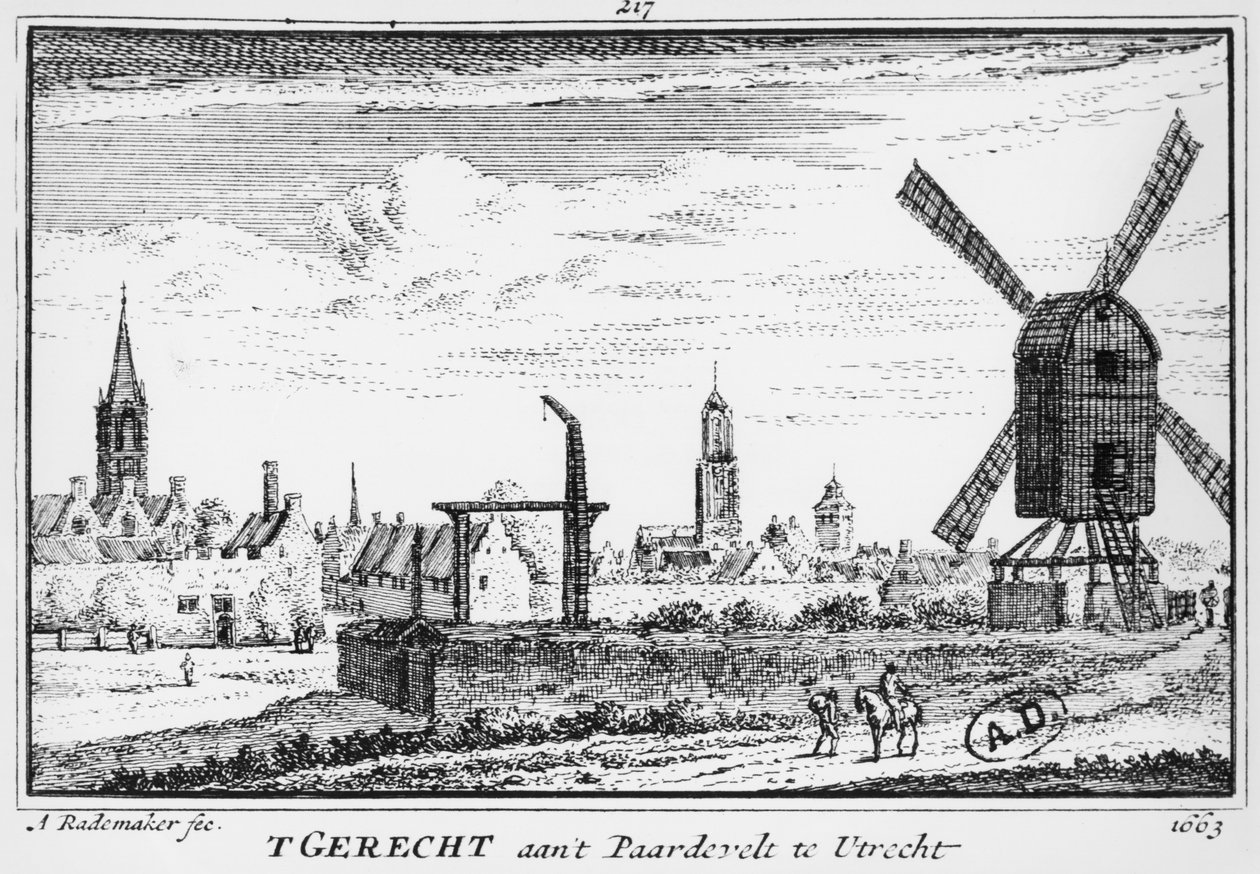 Ansicht von Utrecht von A. Rademaker