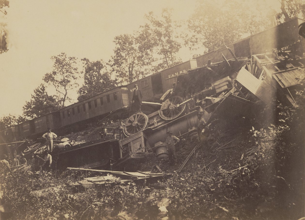 Eisenbahnunfall verursacht durch Rebellen von A.J. Russell