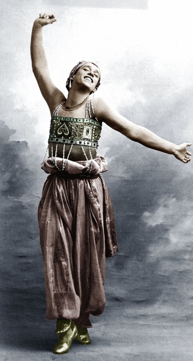 Vaslav Nijinsky im Kostüm für Scheherazade von A. Bert