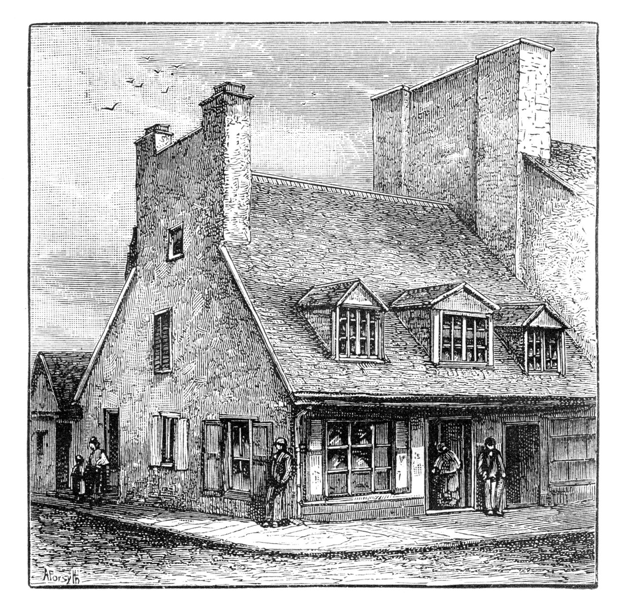 Altes französisches Haus, Quebec, Kanada, 1900 von A. Forsyth