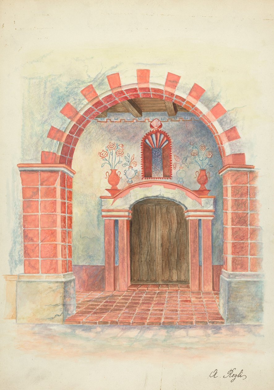 Restaurierungszeichnung von A. Regli