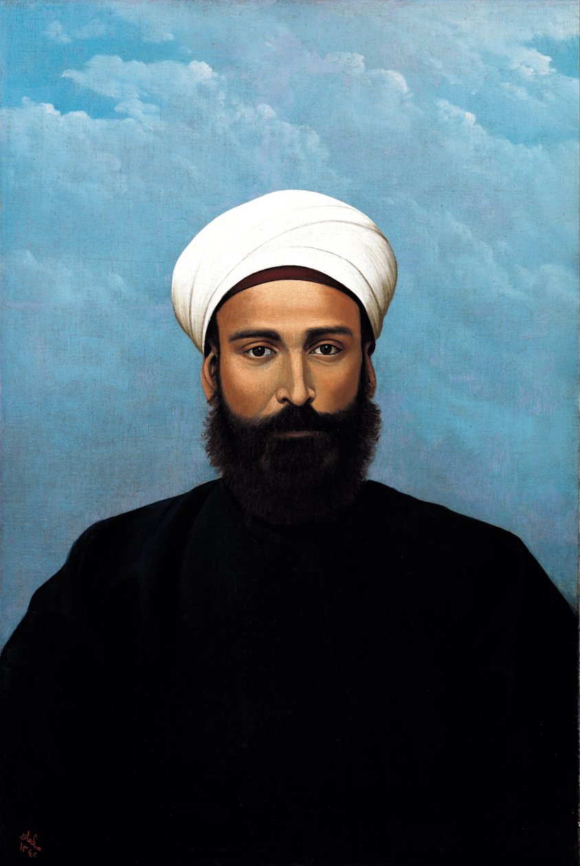 Porträt von Mohamed Darouich al Allousi von Abdul Qadir al Rassam