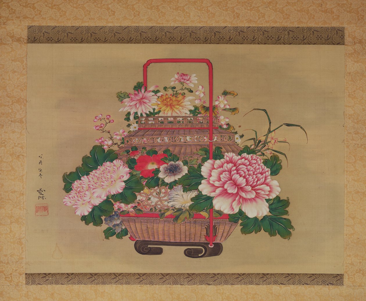 Blumenkorb, 1837 von Abe Kan Torin